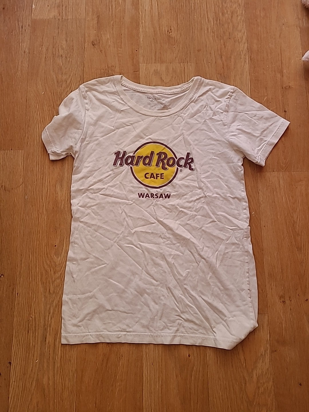 Mens Hard Rock Cafe Medium White Short Sleeved Tshirt