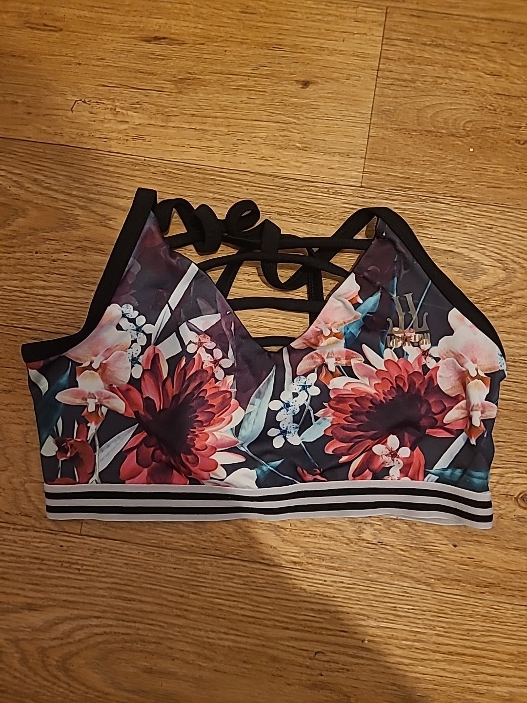 Ladies Lipsy Sport Size Medium Floral Gym Wear