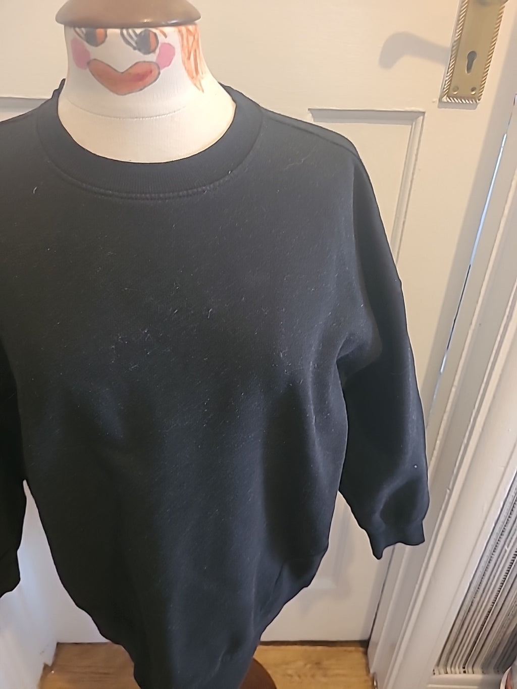 Mens Primark Size Medium Black Long Sleeve Jumper