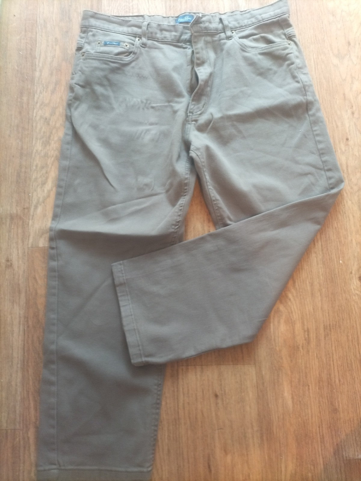 Mens Union Blues Size 36XXS Grey Beige Denim Jeans