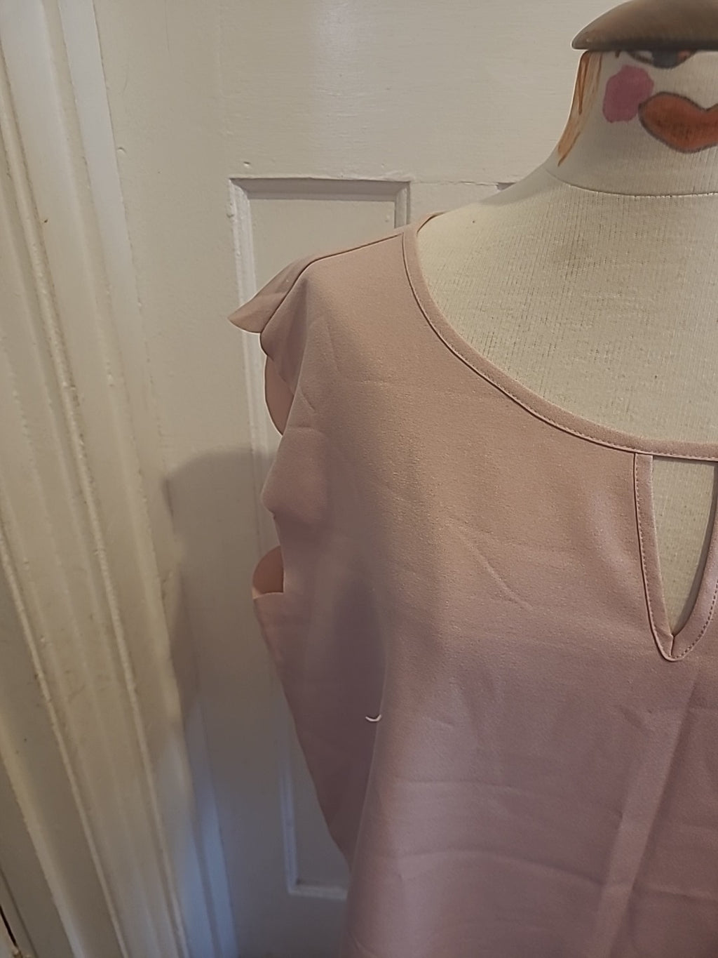 Ladies Shein 4xl Blush Short Sleeve Blouse