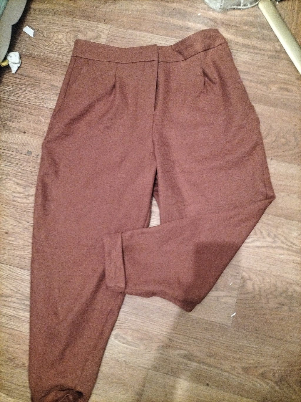 Ladies Tu Size 16s Orange Trousers Bobbling