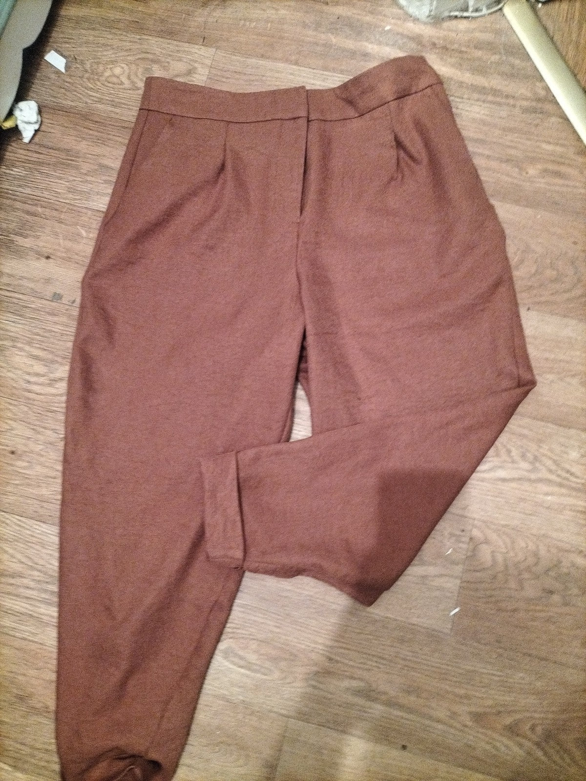 Ladies Tu Size 16s Orange Trousers Bobbling