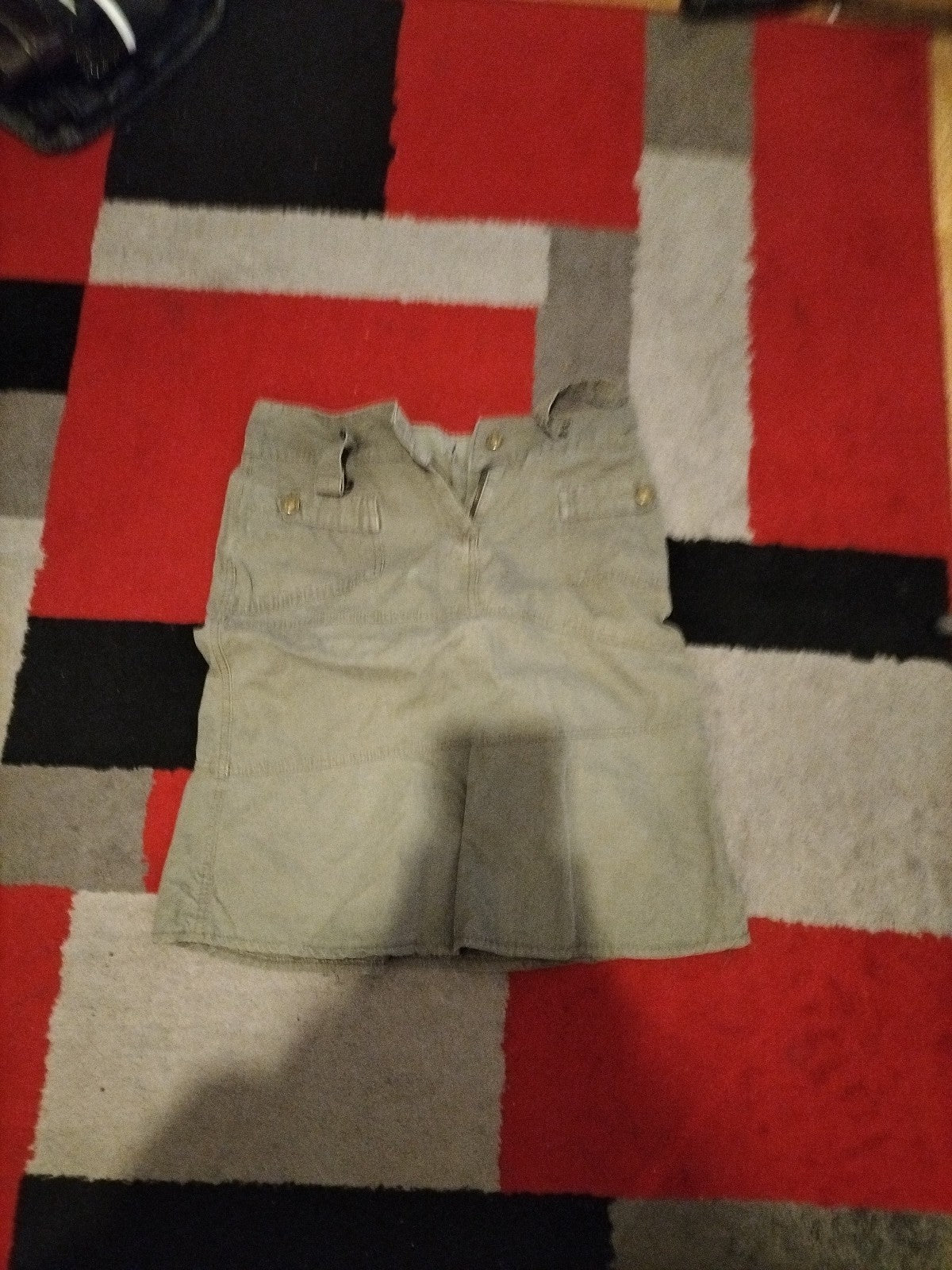 Ladies Denim&Co Size 10 Khaki Green Skirt