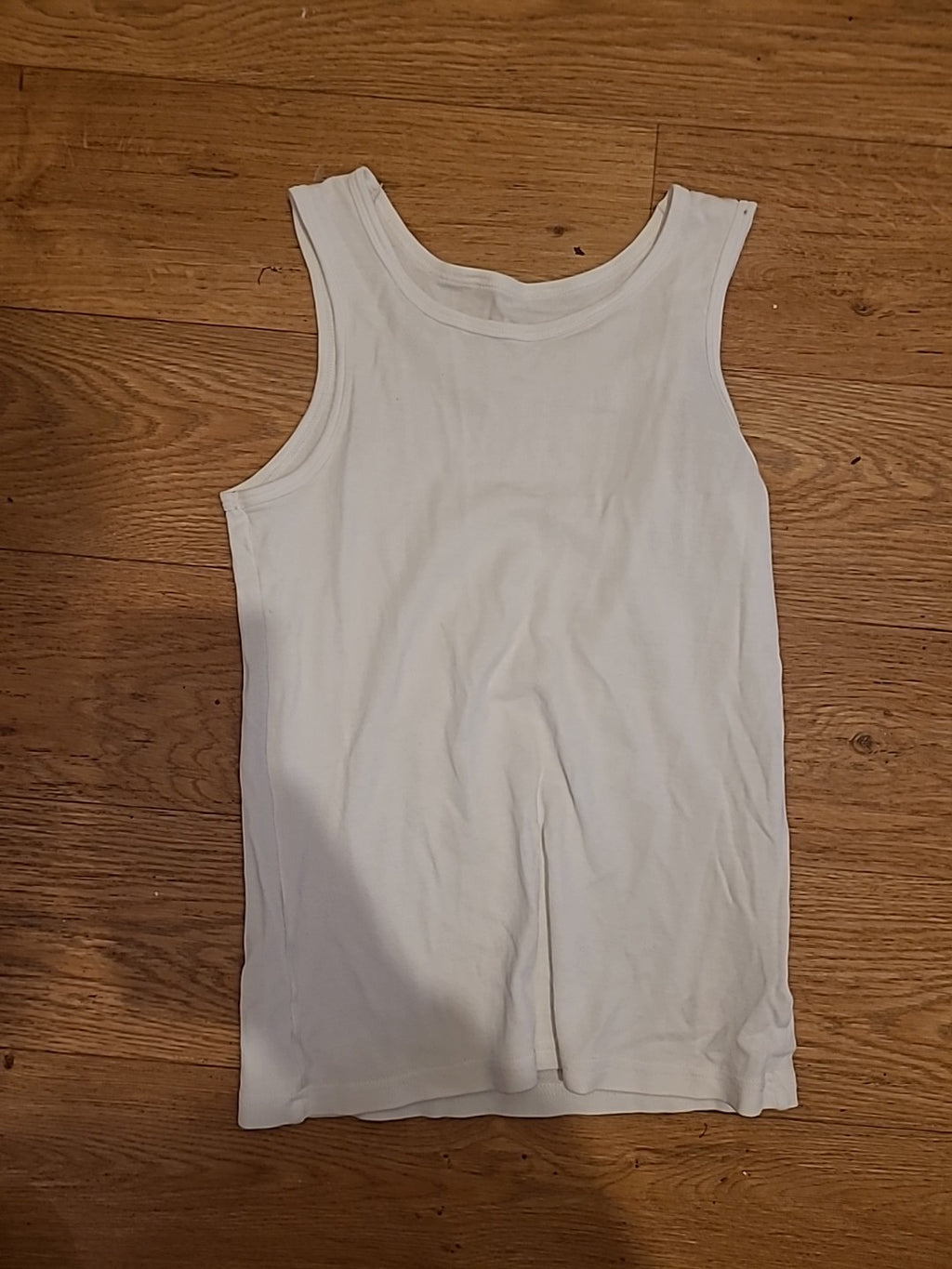 Boys White Vest 11-12 Years F&F