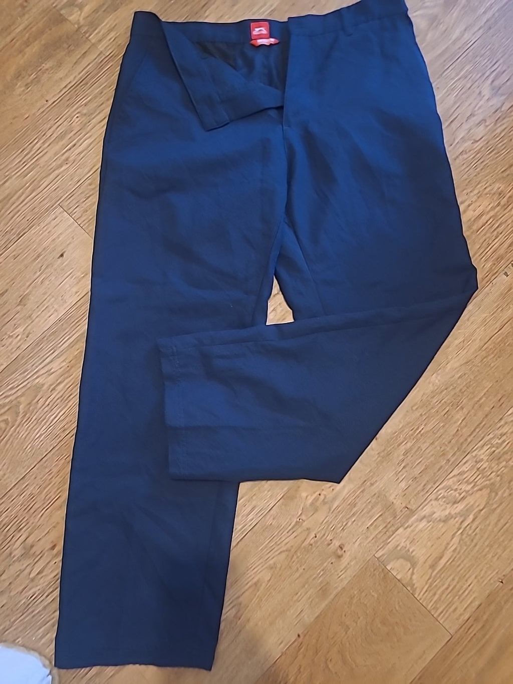 Mens Slazenger Size 34x29S Navy Trousers