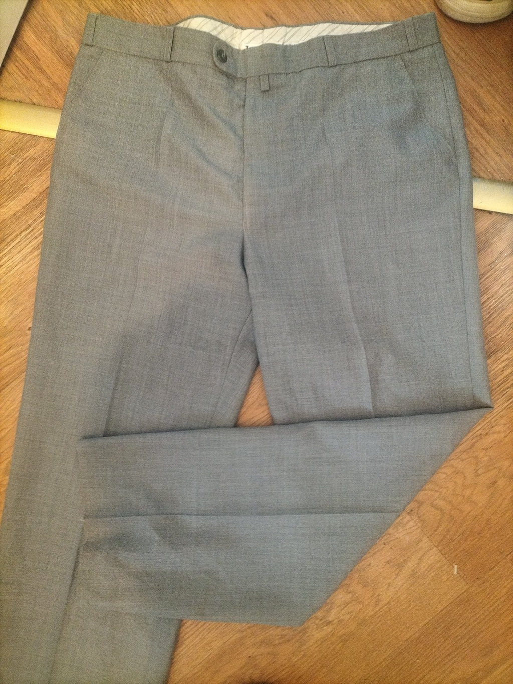 Mens Gurteen Size 38 Silver Grey Smart Trousers