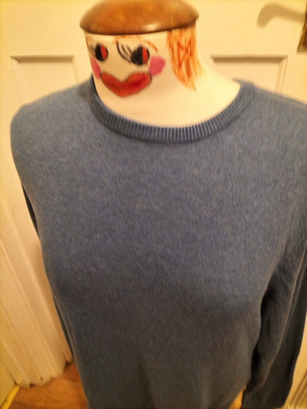 Mens George Size Medium Blue Pullover Jumper