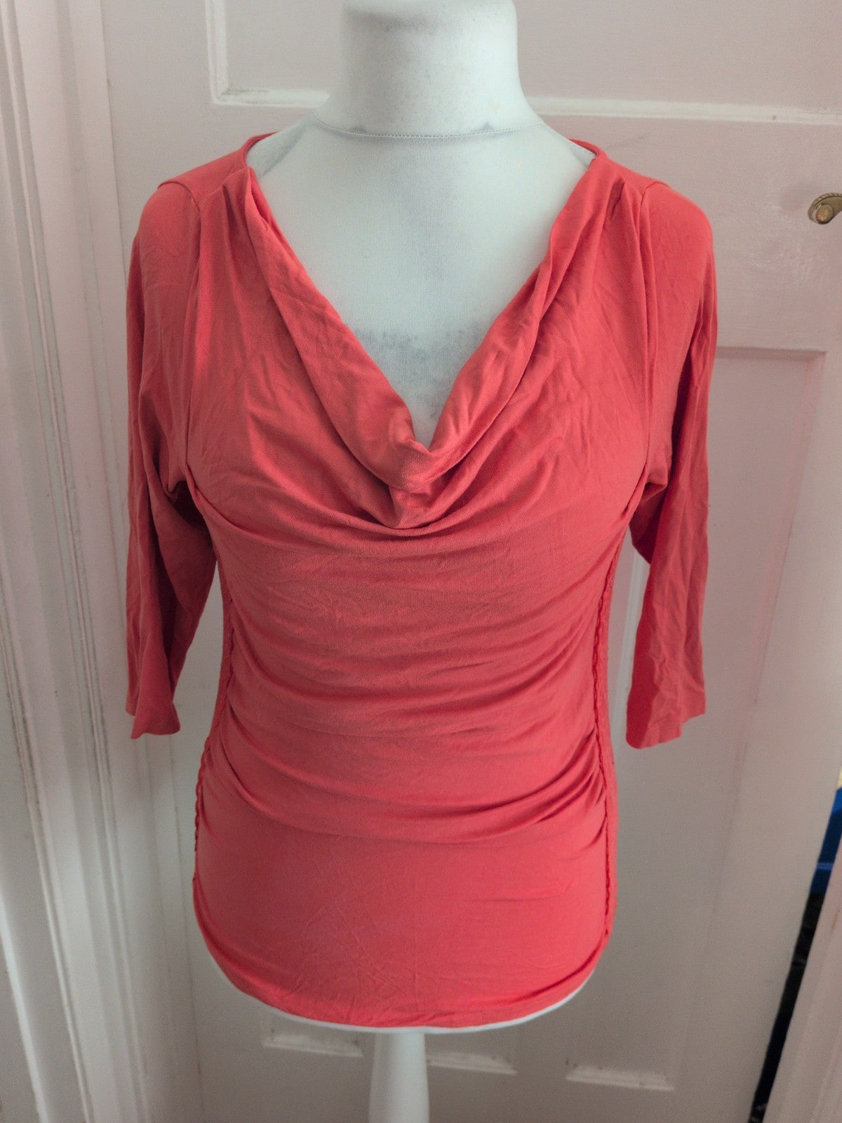 Large Pink 3/4 Sleeve Blouse