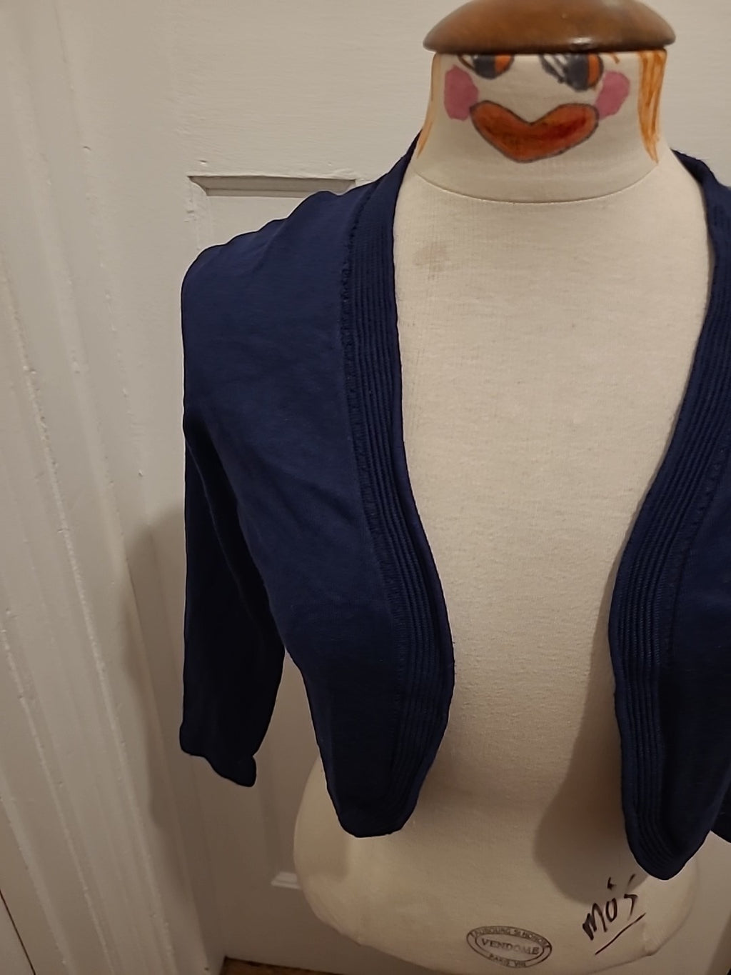 Precis Size XS Navy Long Sleeved Cardigan