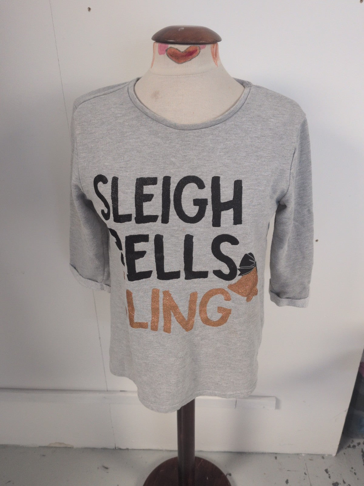 Papaya Small Grey Long Sleeve Christmas Jumper