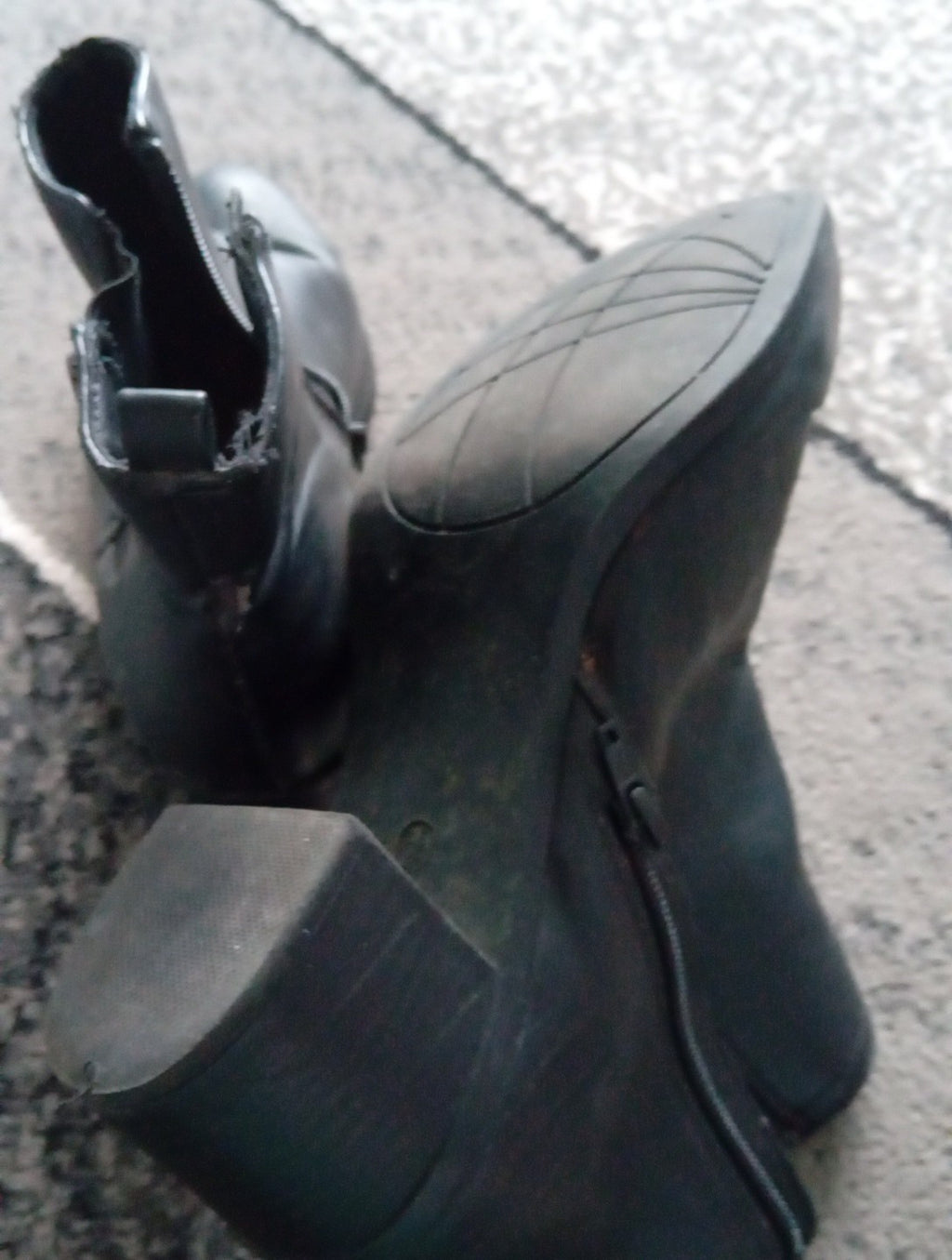 Ladies Black F&F Boots Size 6.5 Free Delivery