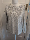 Primark 12-14 White Ultra Soft Fluffy Pullover Jumper