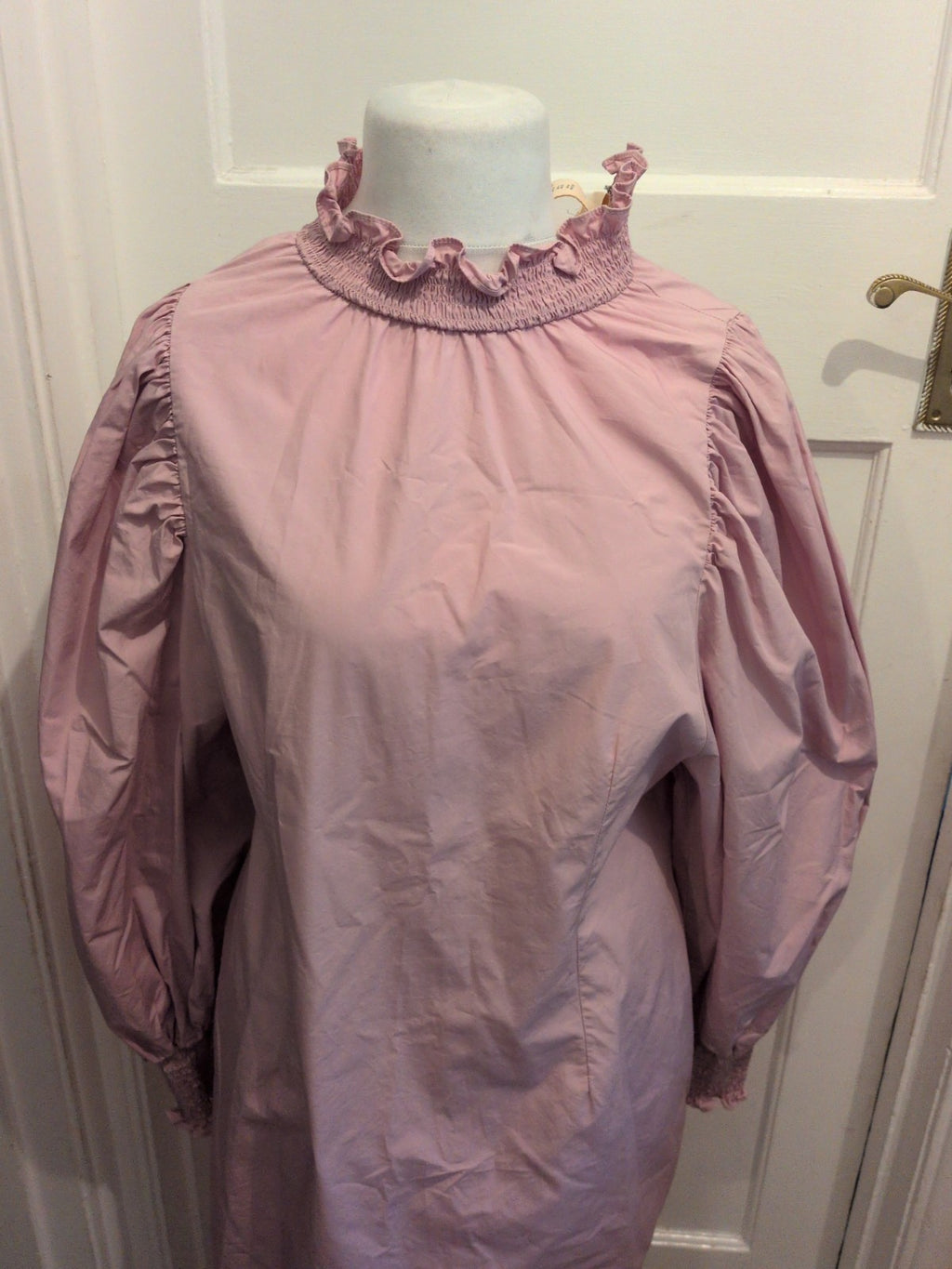 H&M 18 Purple Long Sleeve Knee Length Dress