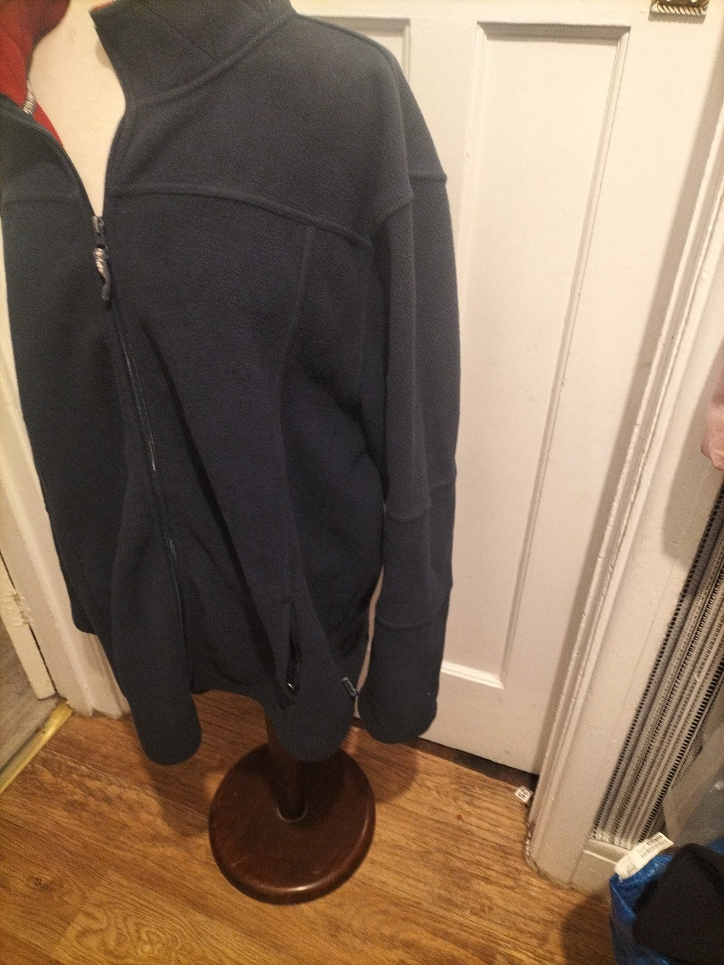 Mens Size 48" Navy Long Sleeved Zip Through Jacket