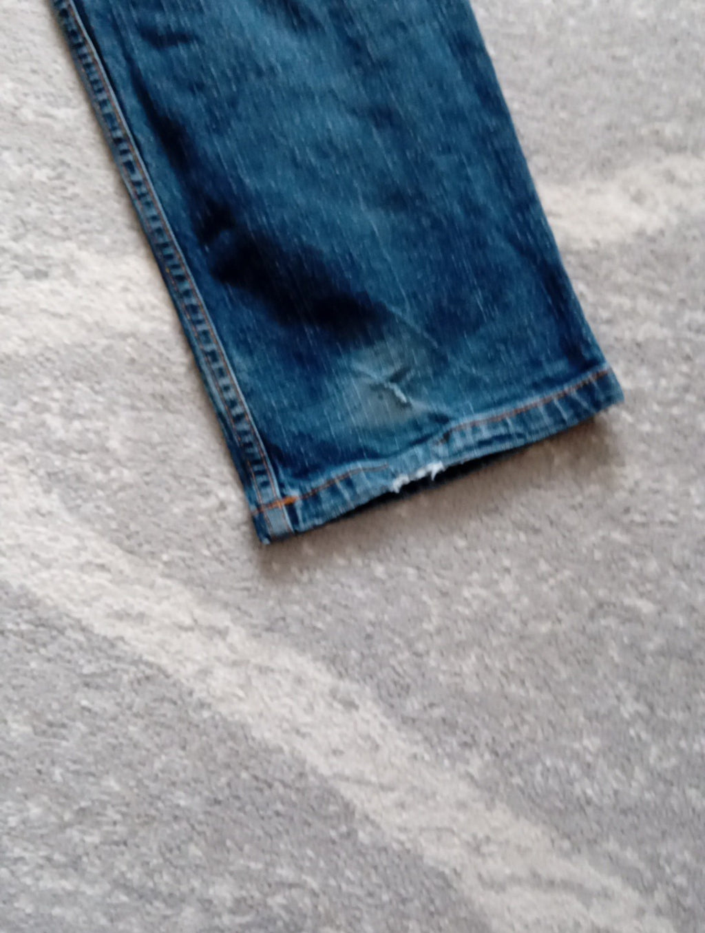 Mens TU Jeans 34 W 30 L Blue Distressed