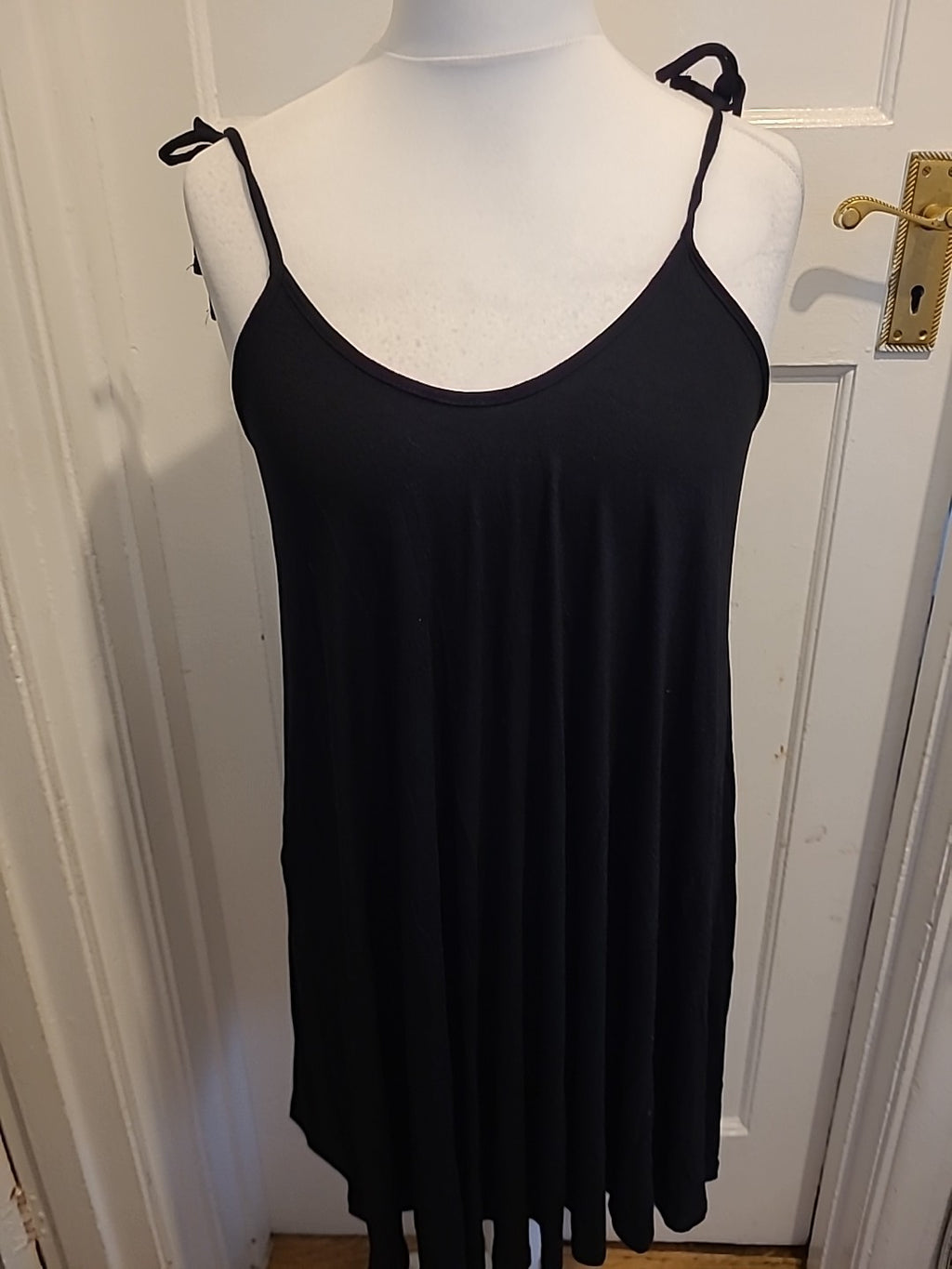 Ladies Nasty Gal Size 14 Black Cami Dress