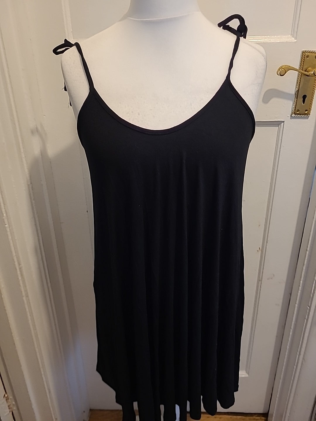 Ladies Nasty Gal Size 14 Black Cami Dress