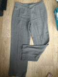 Ladies Marks And Spencer Size 16 Medium Leg Light Brown Trousers