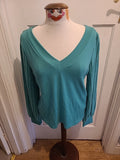 Ladies Shein Size Medium Green Long Sleeved Tshirt