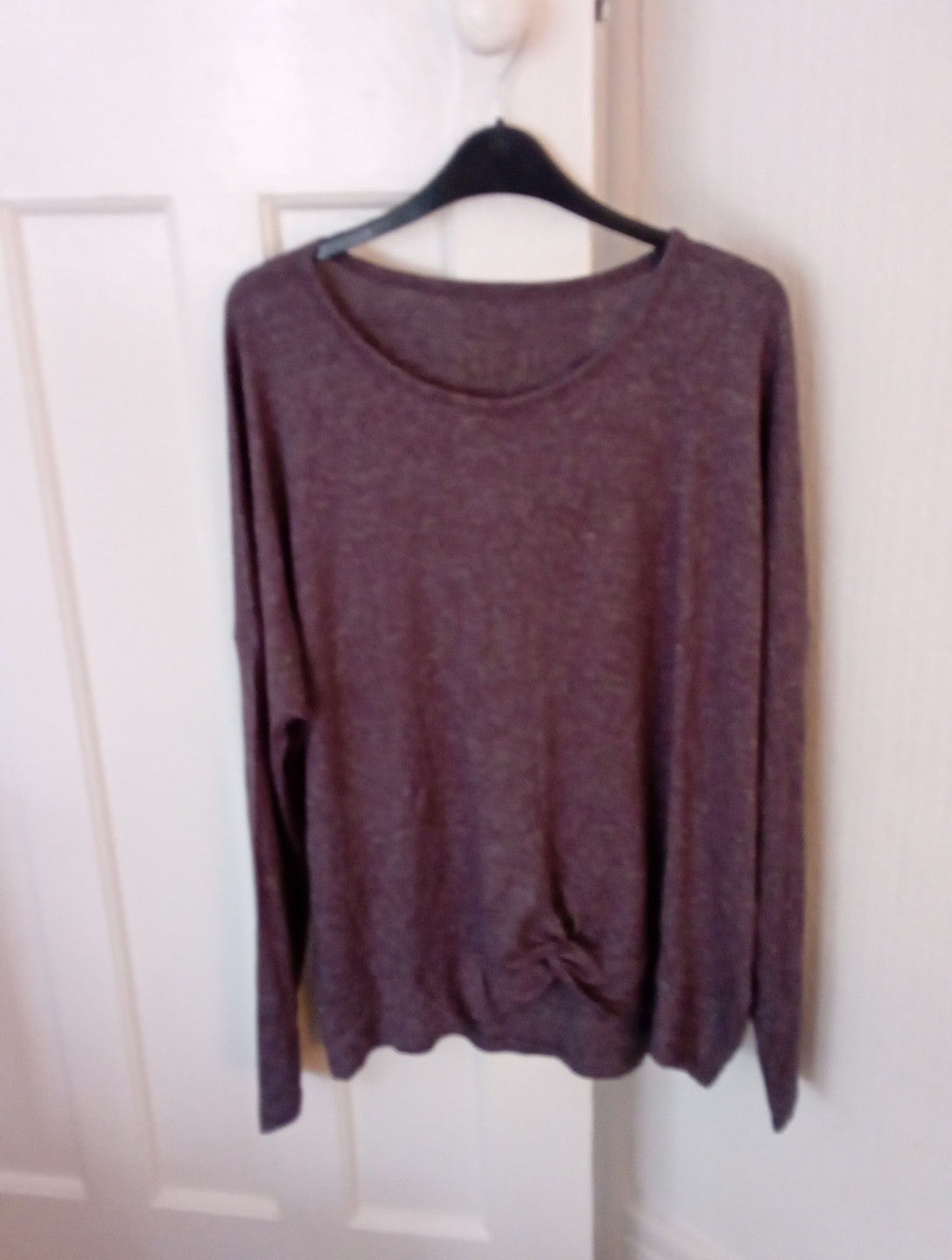 Ladies Long Sleeved Top Peacocks Steel Grey Size 14-16