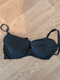 George 40c Black And Silver Bra Padded And Wired