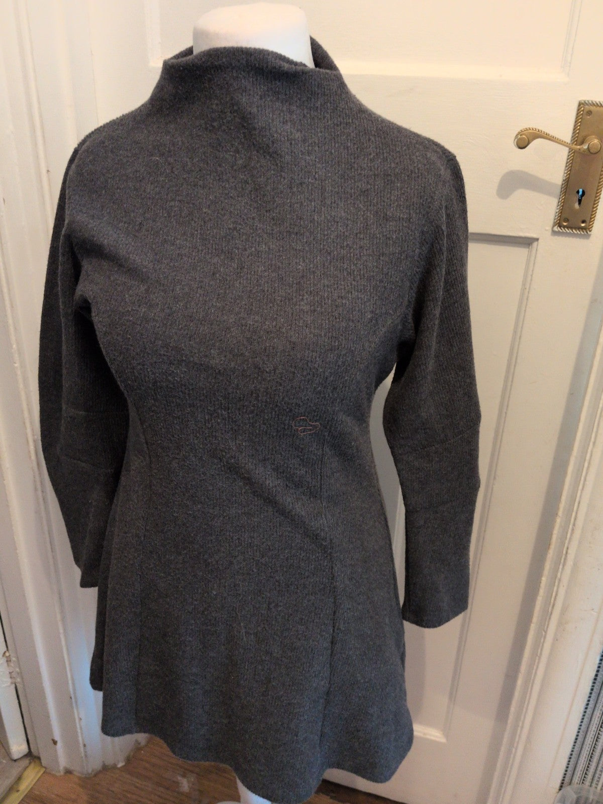 Primark 14 Grey Long Sleeve Jumper Dress