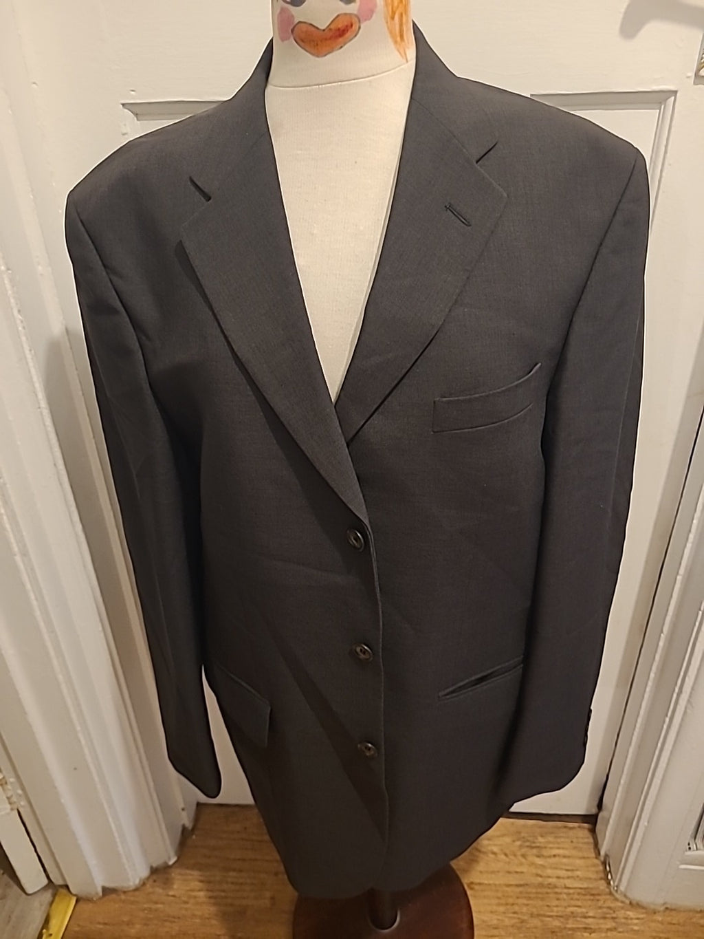 Mens Greenwoods Classic 42 Regular Black/ Brown Padded Blazee