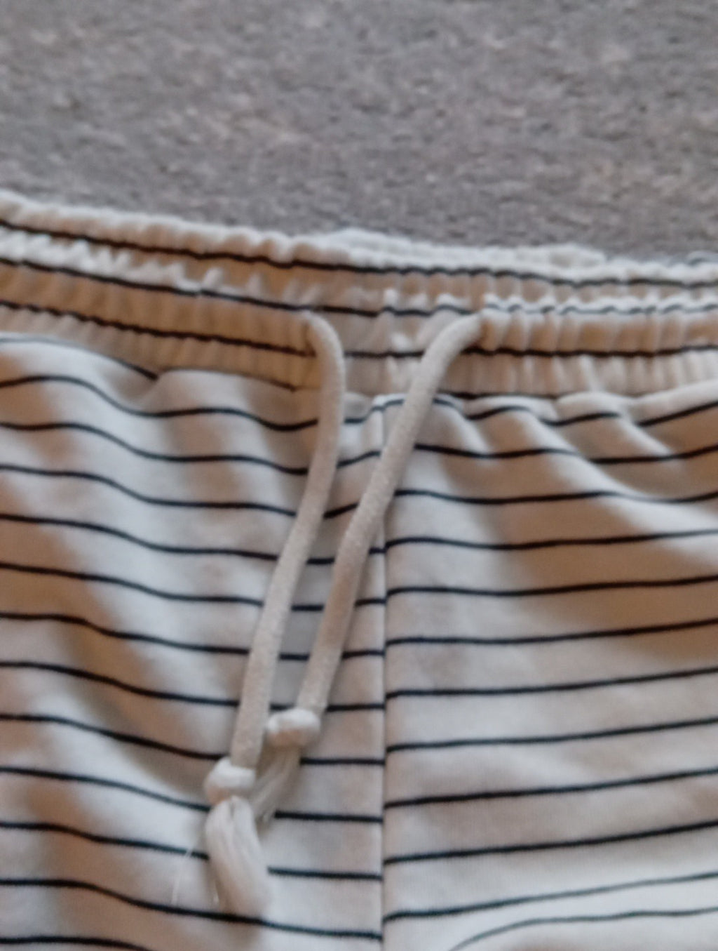 Ladies Shorts Striped Black/cream Size XS Primark