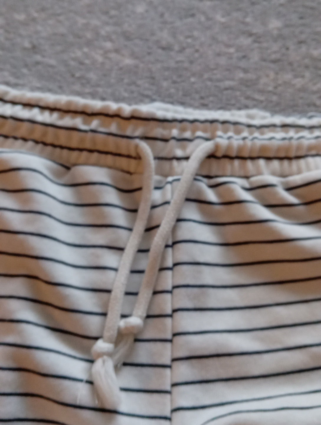Ladies Shorts Striped Black/cream Size XS Primark