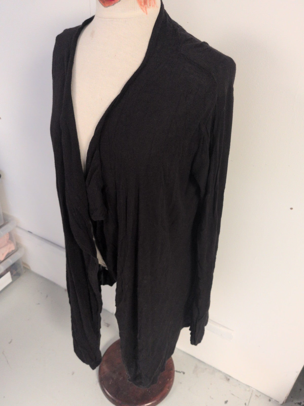Long Tall Sally Small Black Long Sleeve Open Cardigan