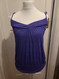 Ladies New look Size 10 Purple Strappy Blouse