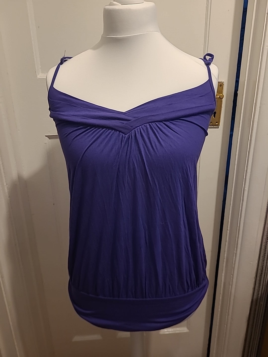 Ladies New look Size 10 Purple Strappy Blouse