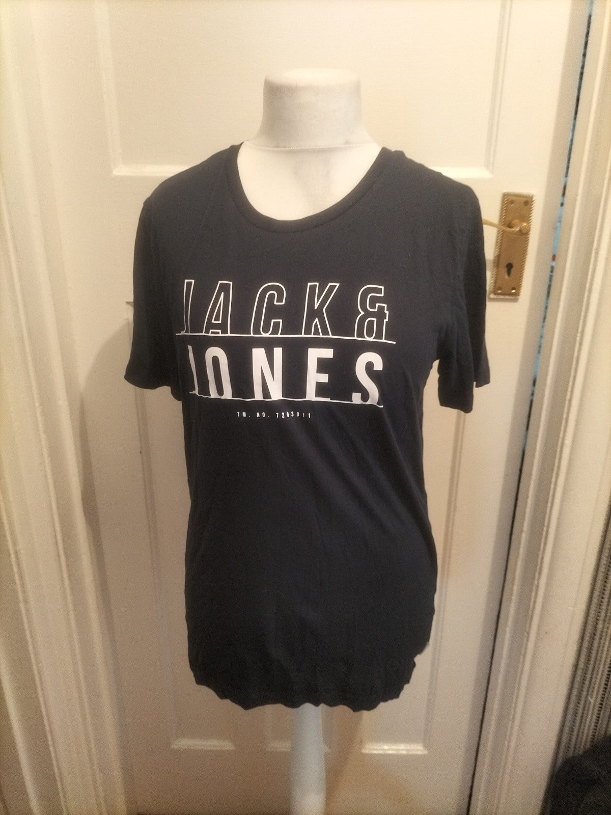 Mens Jack&Jones Core Size M Navy Short Sleeved Tshirt