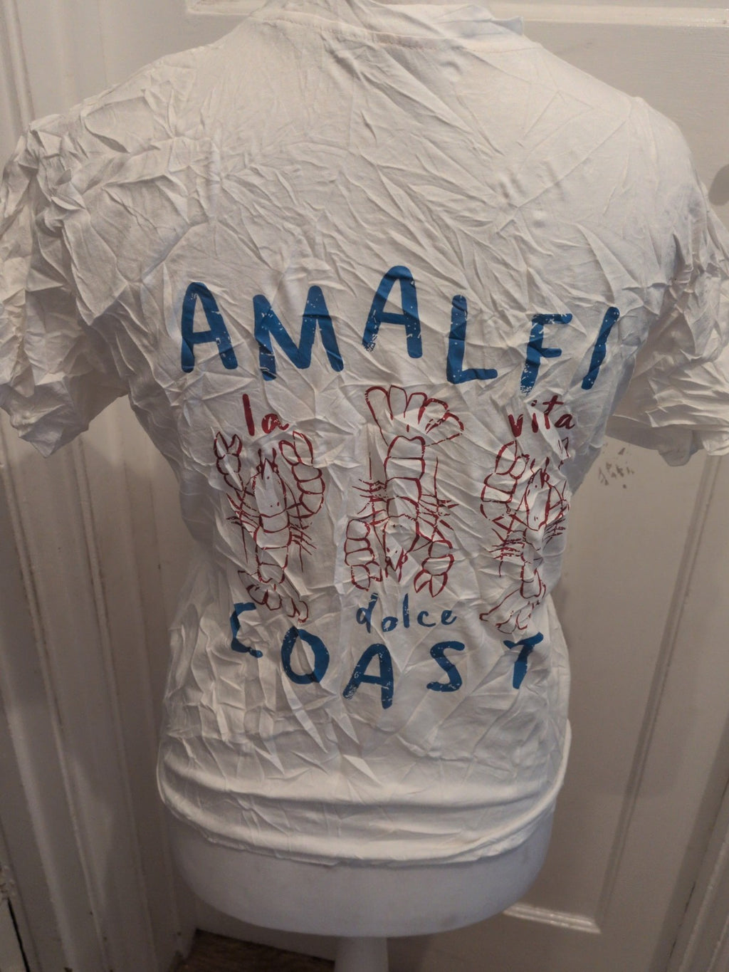Medium White Print Cotton T-shirt