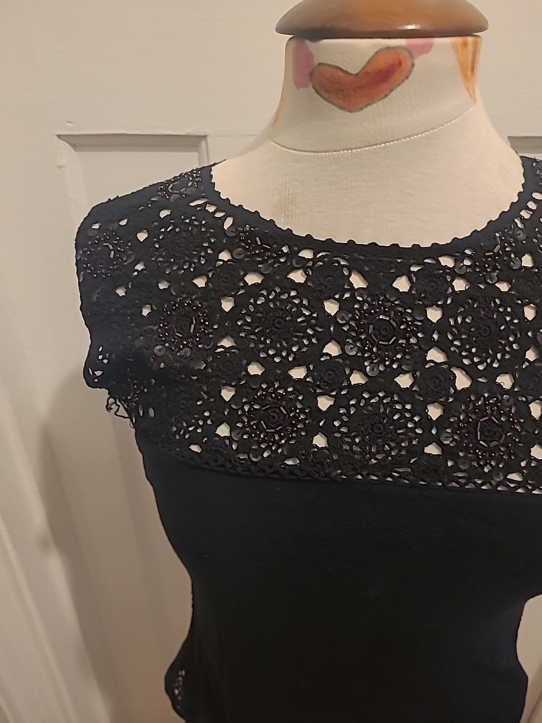 Ladies Next Size 10 Black Dimontie Sleeveless Blouses