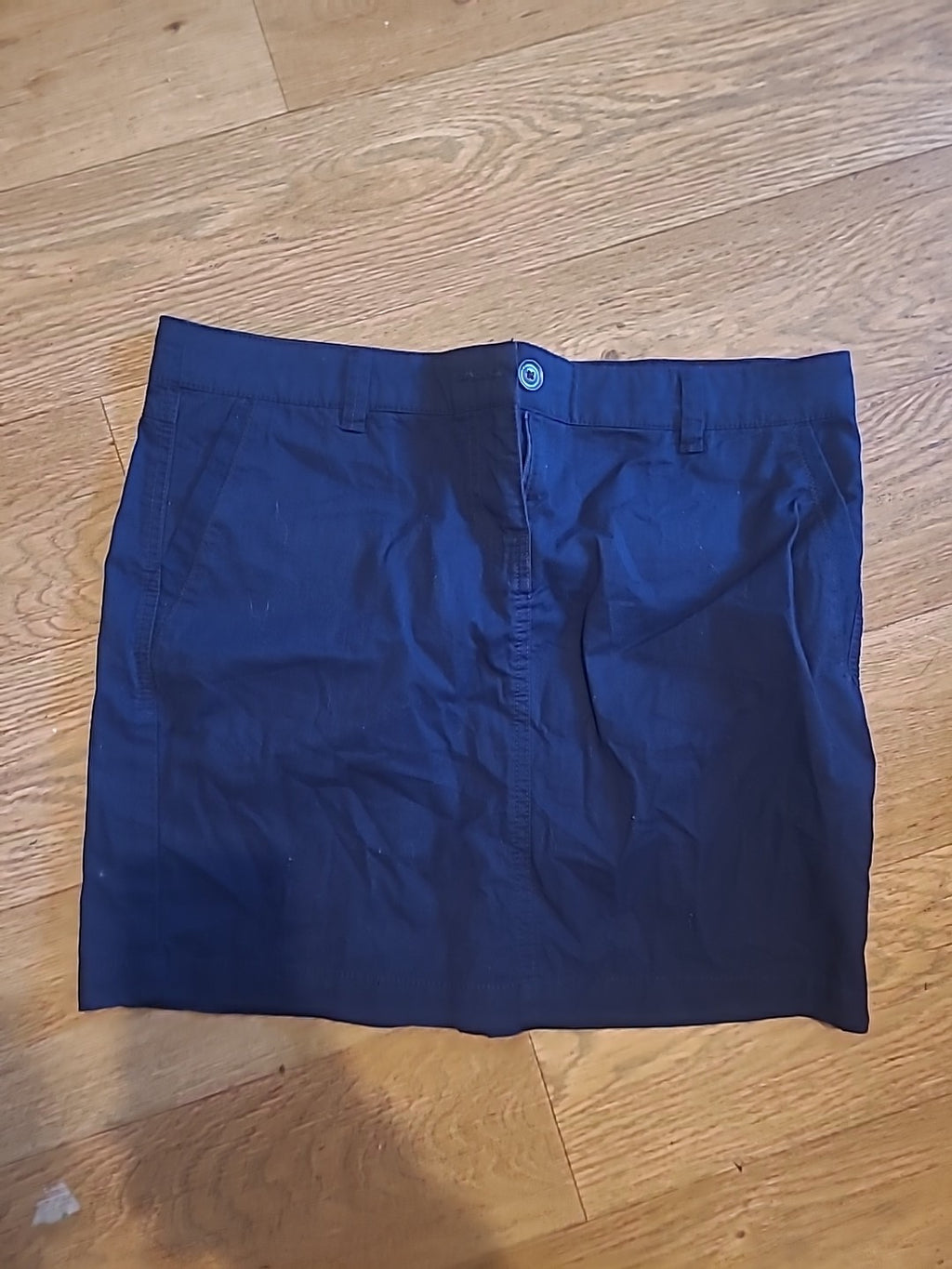 Ladies New Look Size 12 Navy Chino Skirt