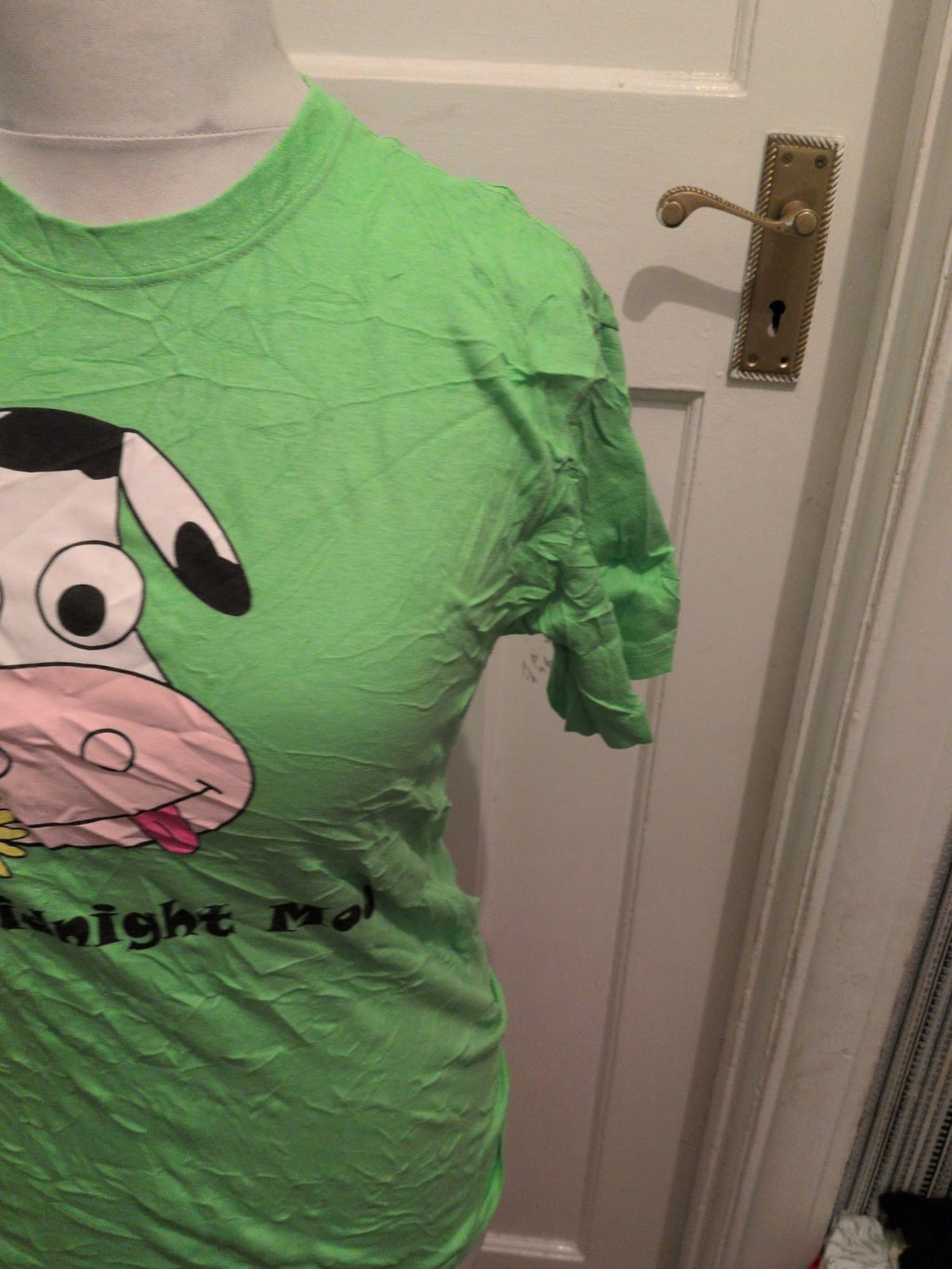 Gildan Medium Green Cow Short Sleeve T-shirt