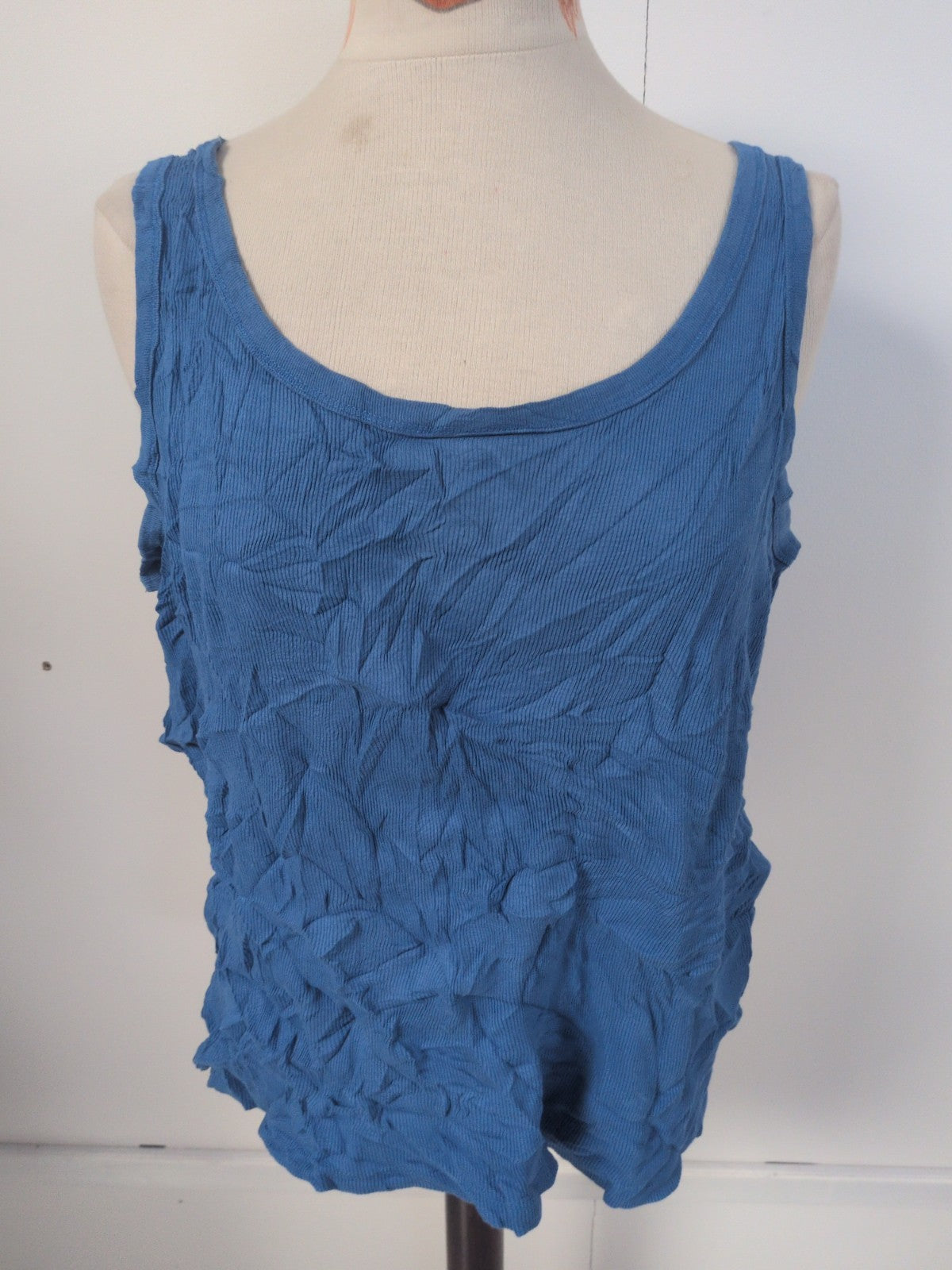 Ladies Arcadia Groups Size 22/24 Blue Sleeveless T-shirt