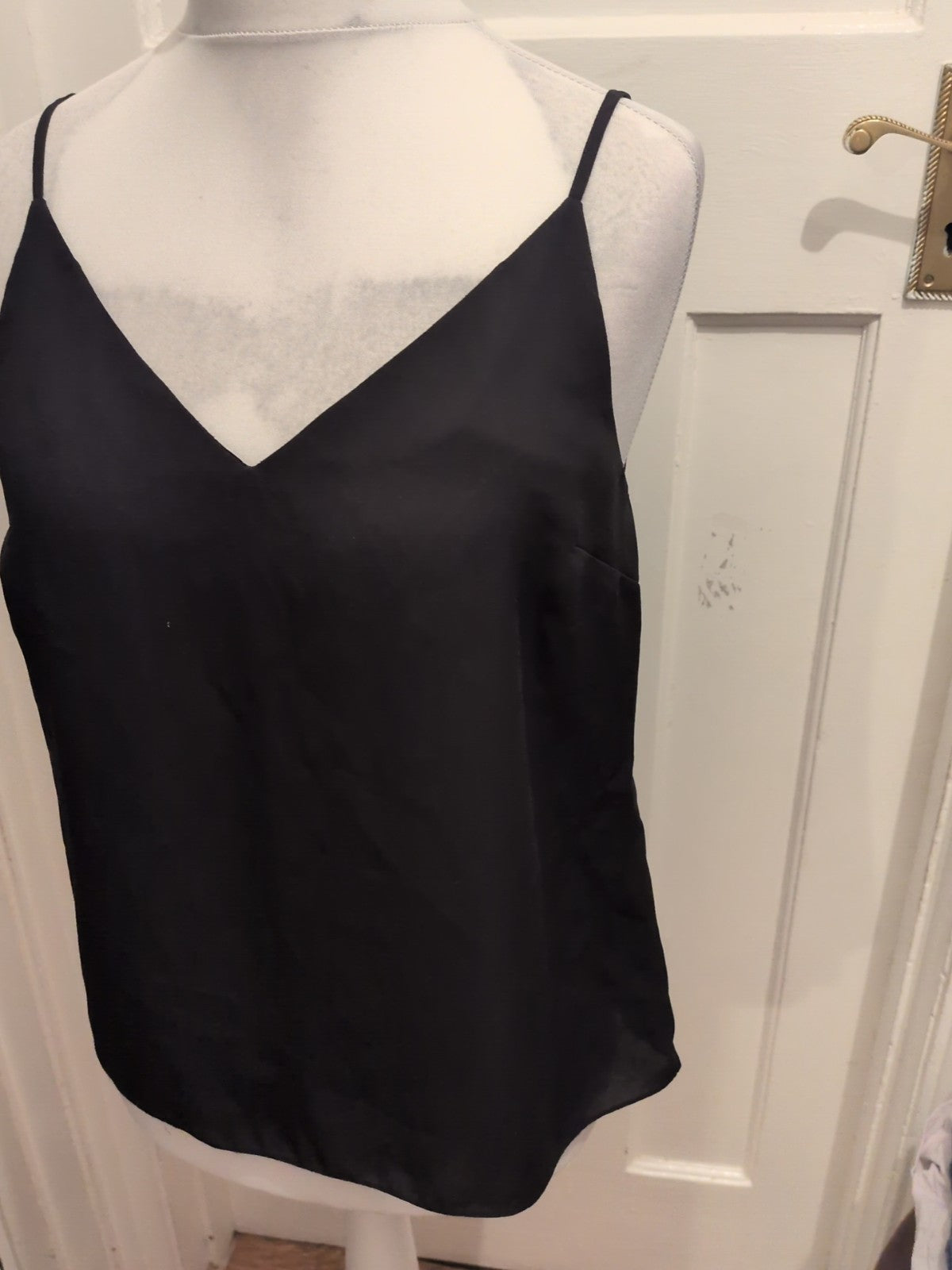 Primark 14 Black V Neck Cami