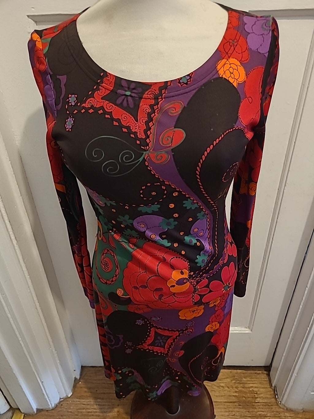 Ladies L.K.Bennett Size 10 Multicoloured Long Sleeved Dress