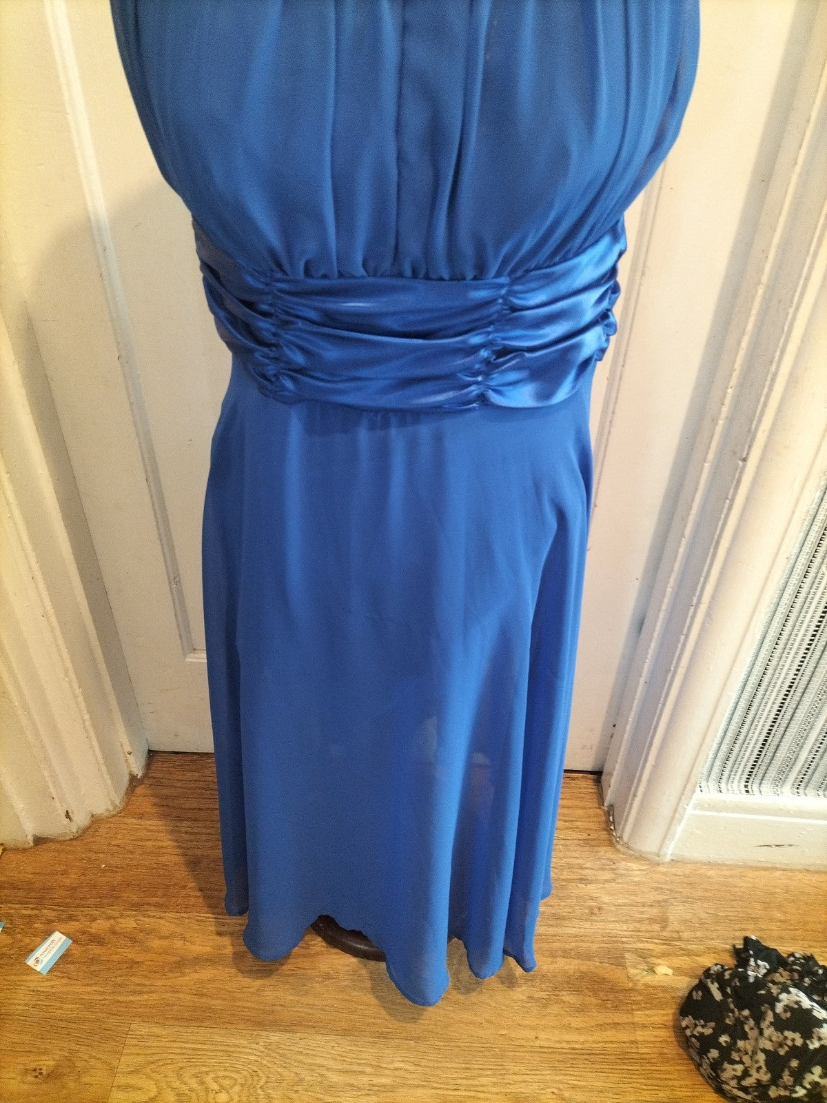 Ladies Connected Size 10 Royal Blue Lined Sleeveless Dress
