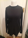 Mens Size Large Black Long Sleeved Warm Top/Tshirt