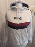 Fila Medium Navy And White Pullover Hoodie