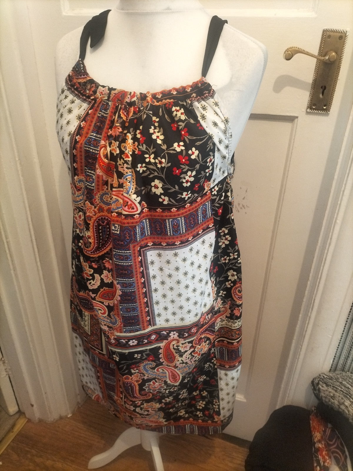 Ladies Pep&Co Size 12 Multicoloured Aztec Style Sleeveless Dress