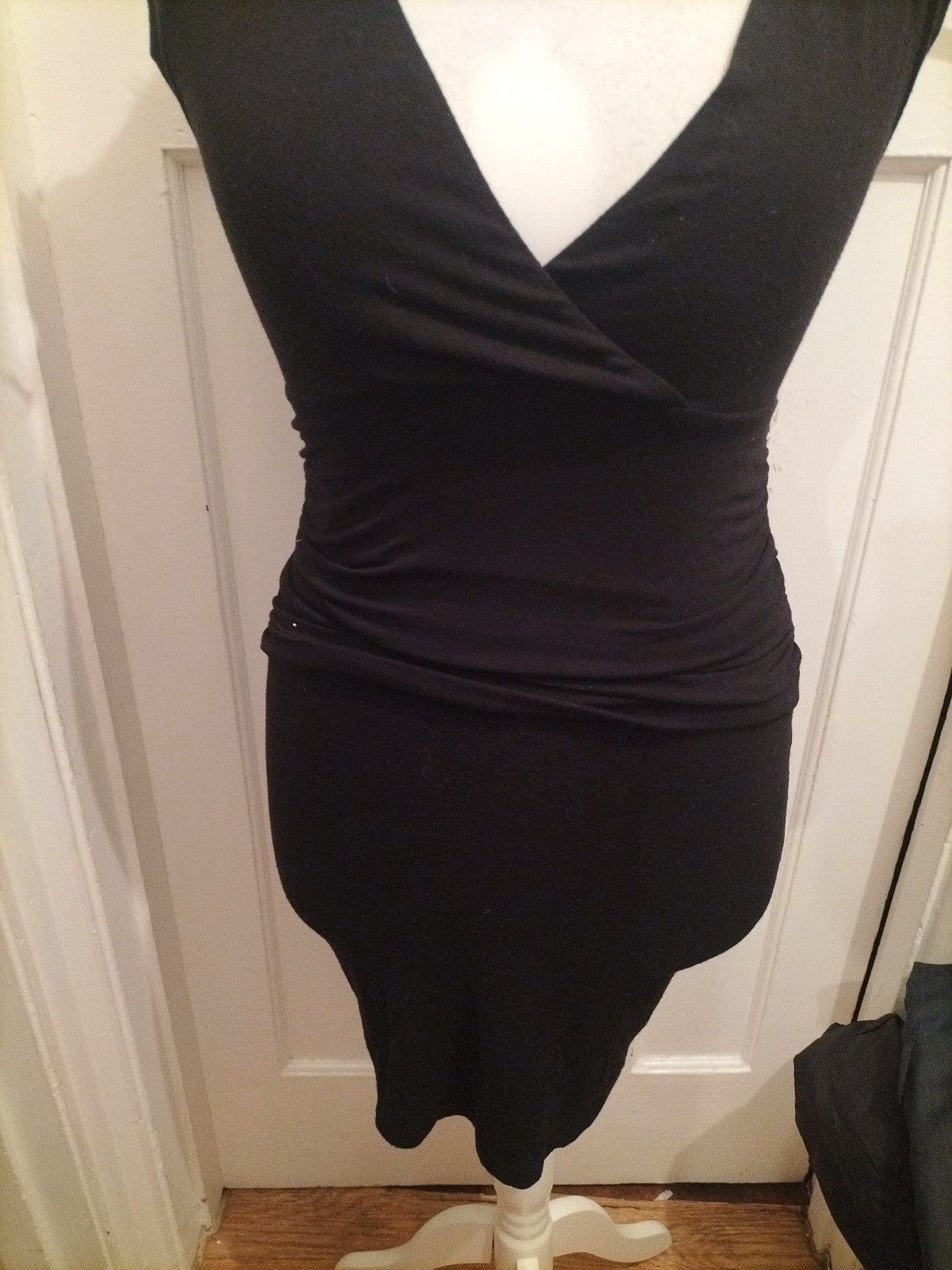 Ladies Lipsy Size 10 Black Layered Padded Fluffy Dress