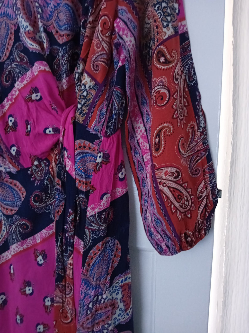 Ladies George Dress Size 16 Multicoloured Long Sleeved