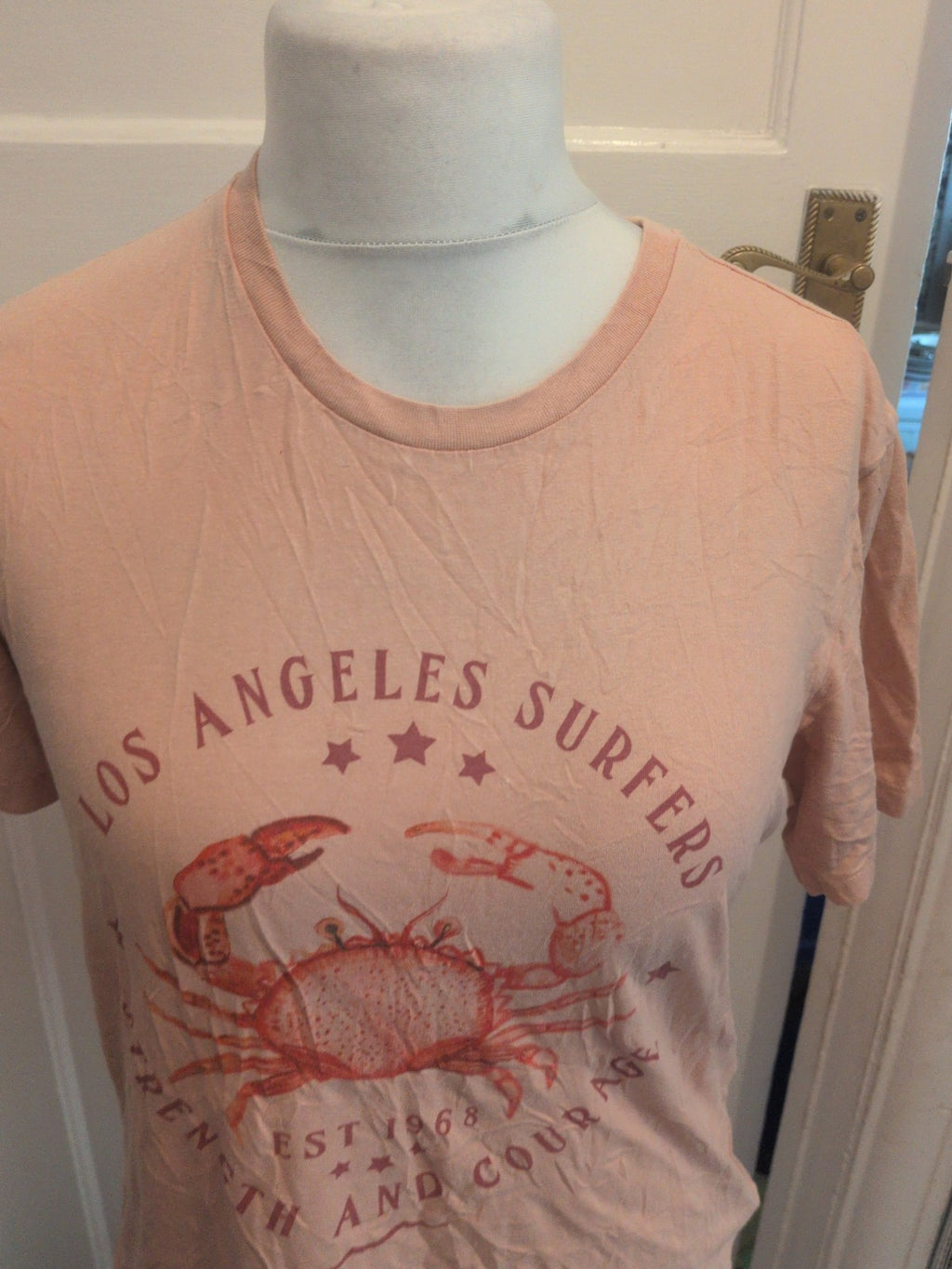 Tex Medium Salmon Pink Short Sleeve T-shirt