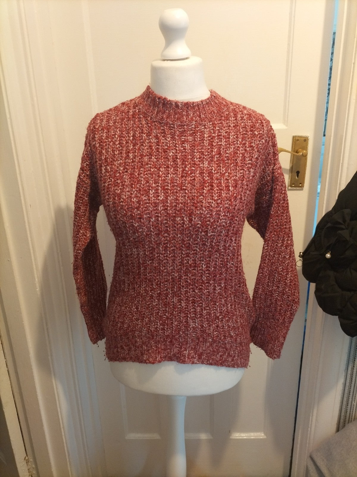 Ladies Primark Size 6-8 Purple Fleck Knit Jumper