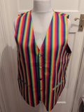 Mens Milano Size Large Multicolor Waist Coat